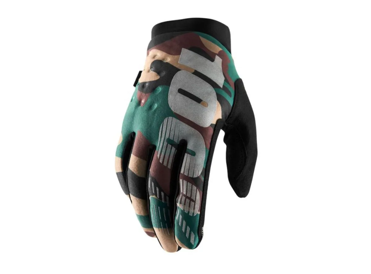 100% Brisker Cold Weather MTB Glove - Camo-Black