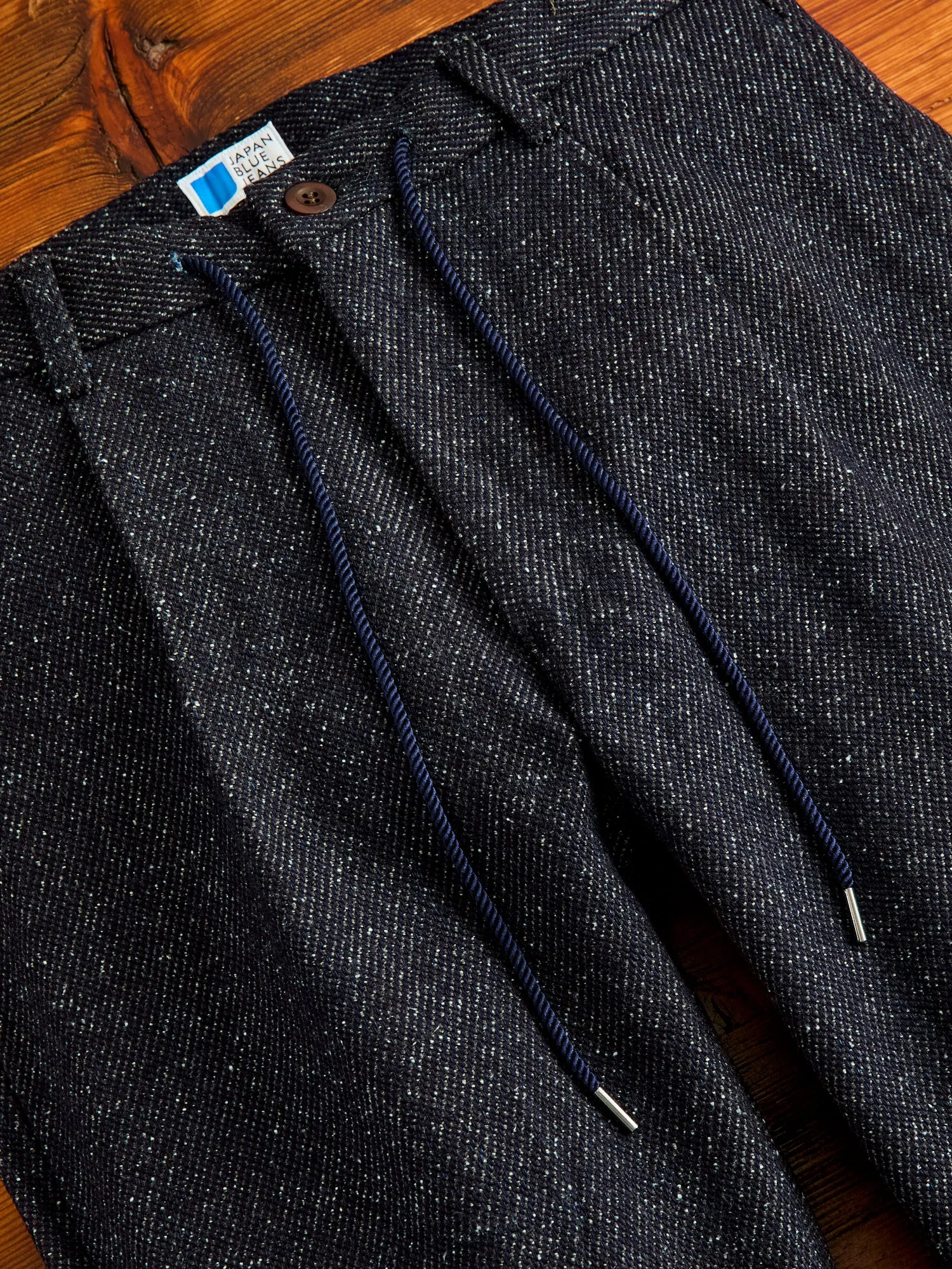 12oz Denim Tweed Easy Tapered Pants in Indigo