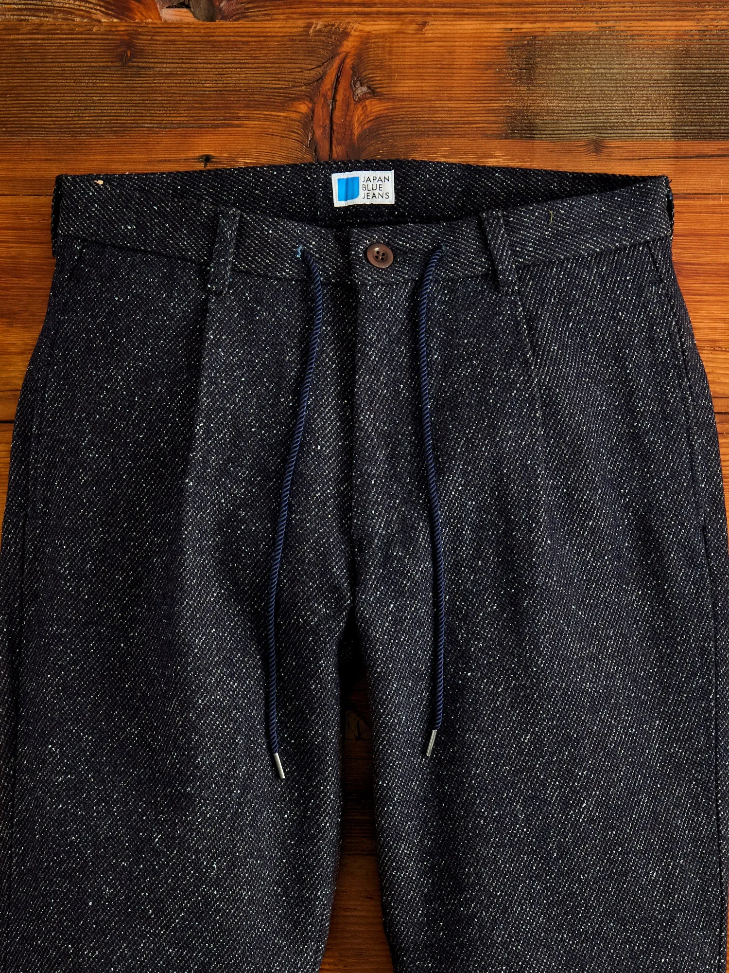 12oz Denim Tweed Easy Tapered Pants in Indigo