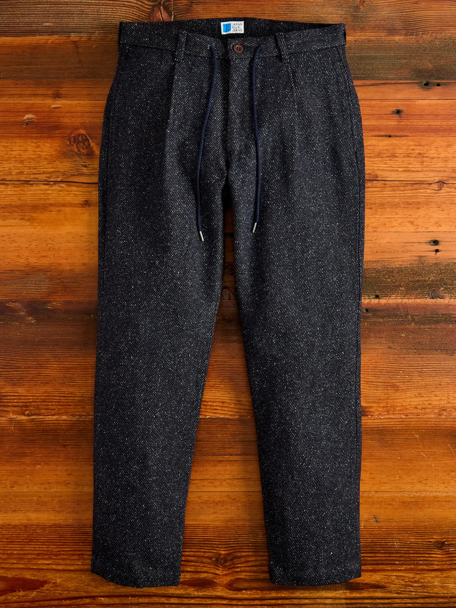 12oz Denim Tweed Easy Tapered Pants in Indigo