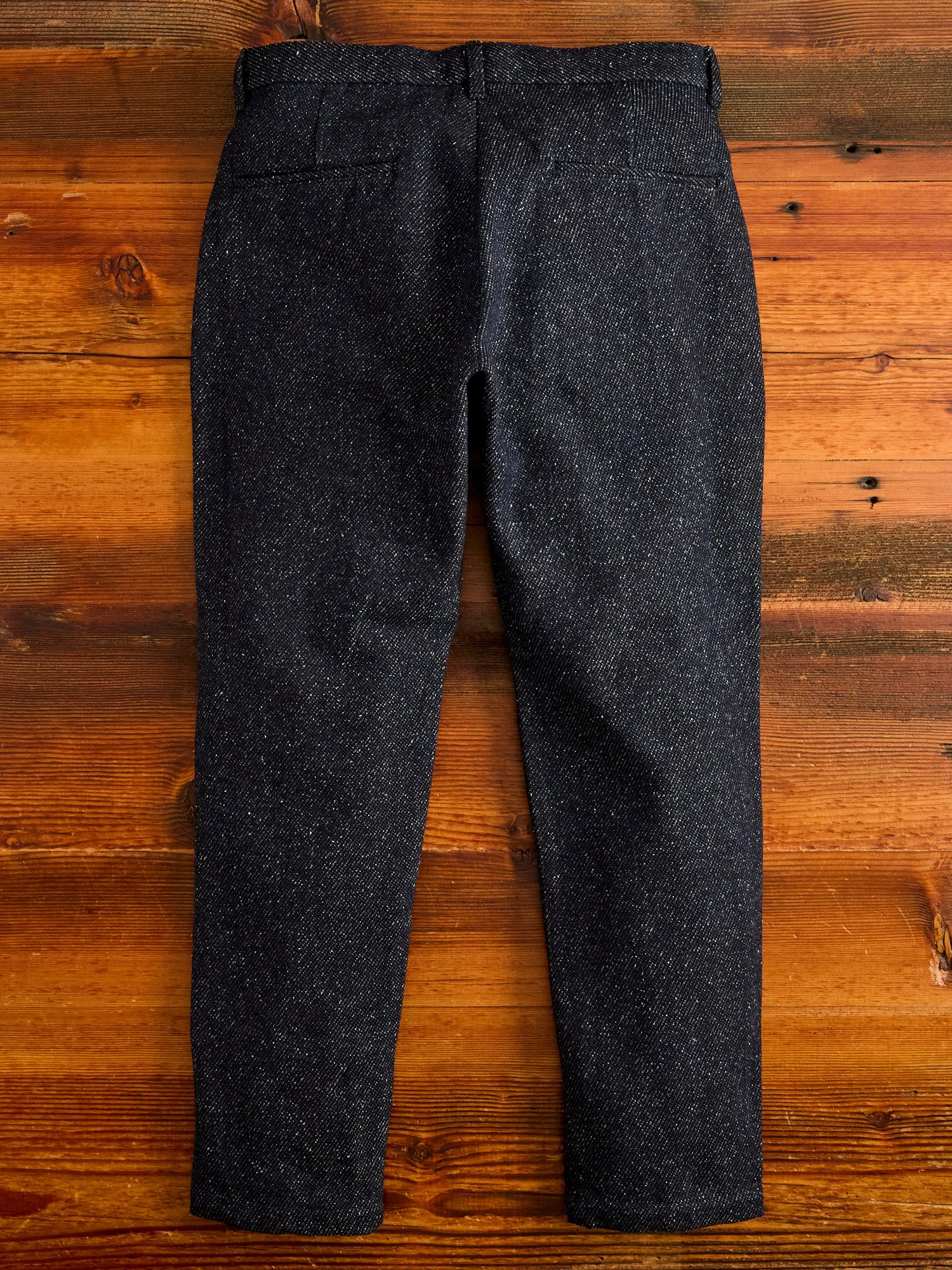 12oz Denim Tweed Easy Tapered Pants in Indigo