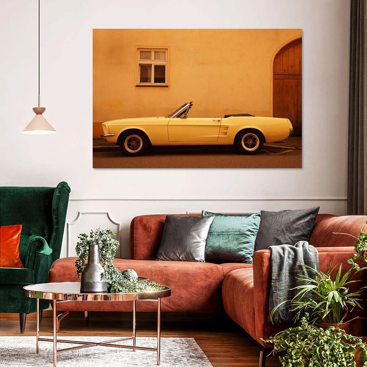 1960 Ford Mustang Convertible Wall Art