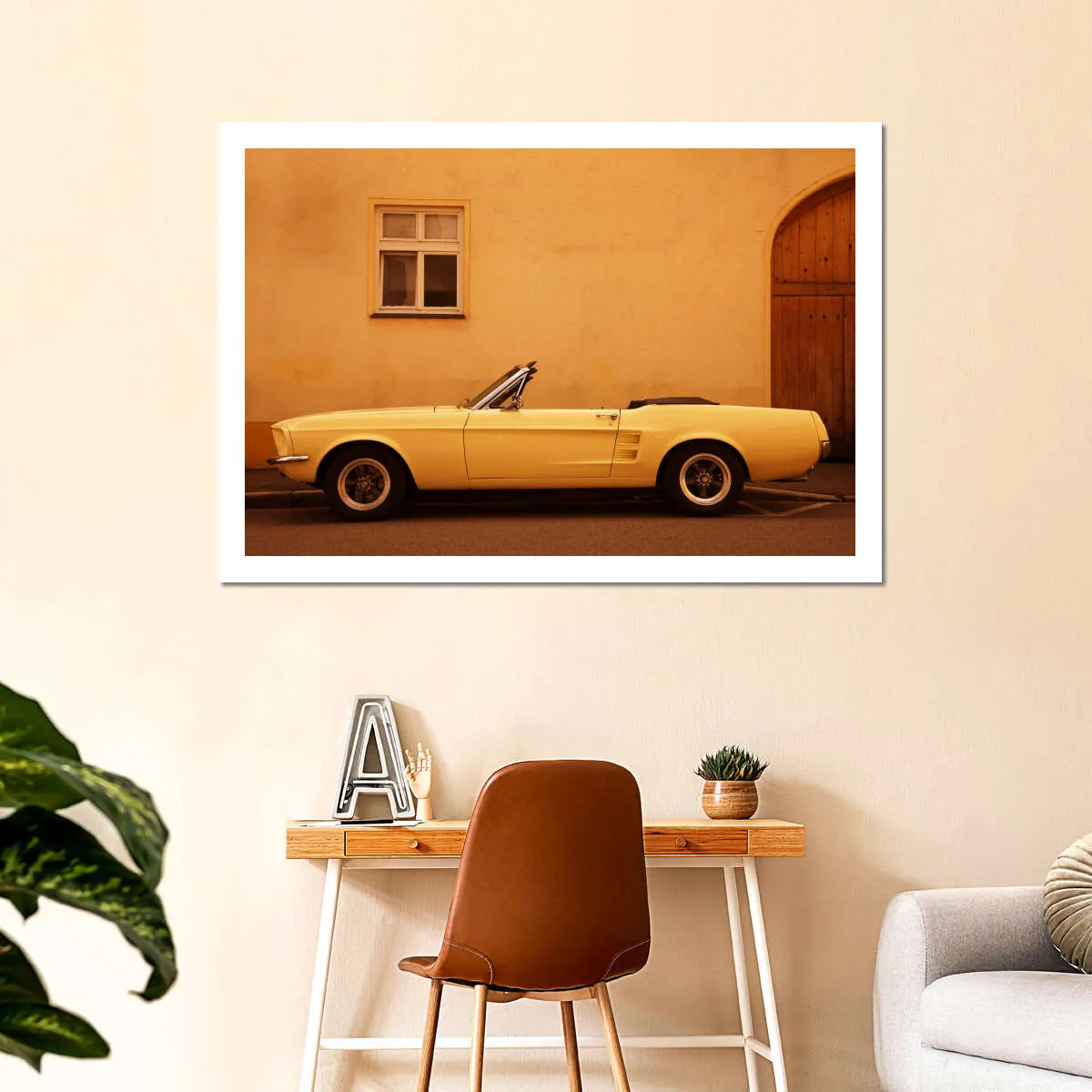 1960 Ford Mustang Convertible Wall Art