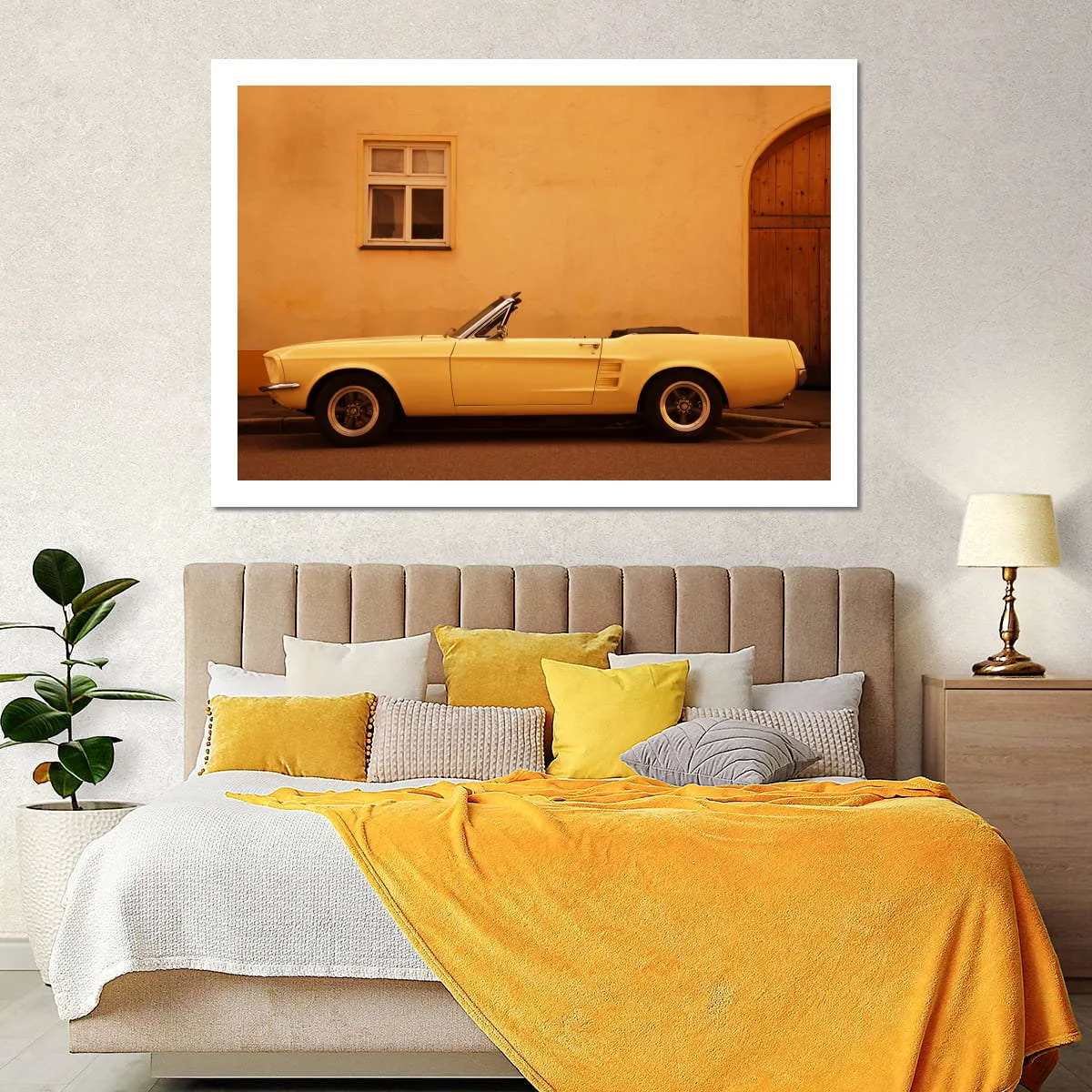 1960 Ford Mustang Convertible Wall Art