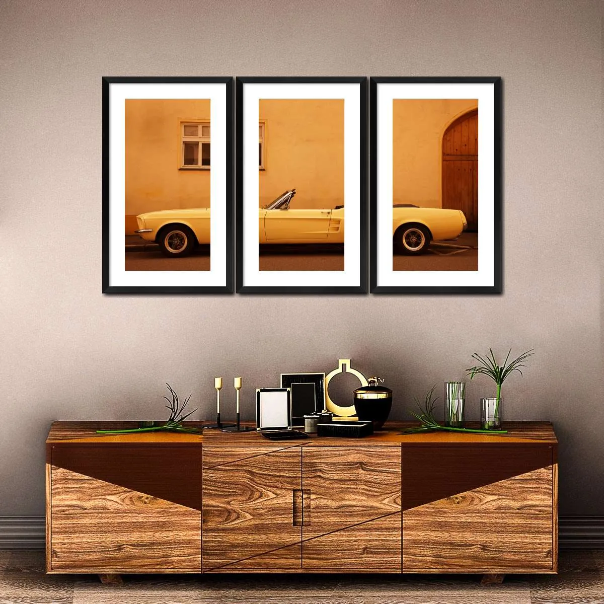 1960 Ford Mustang Convertible Wall Art