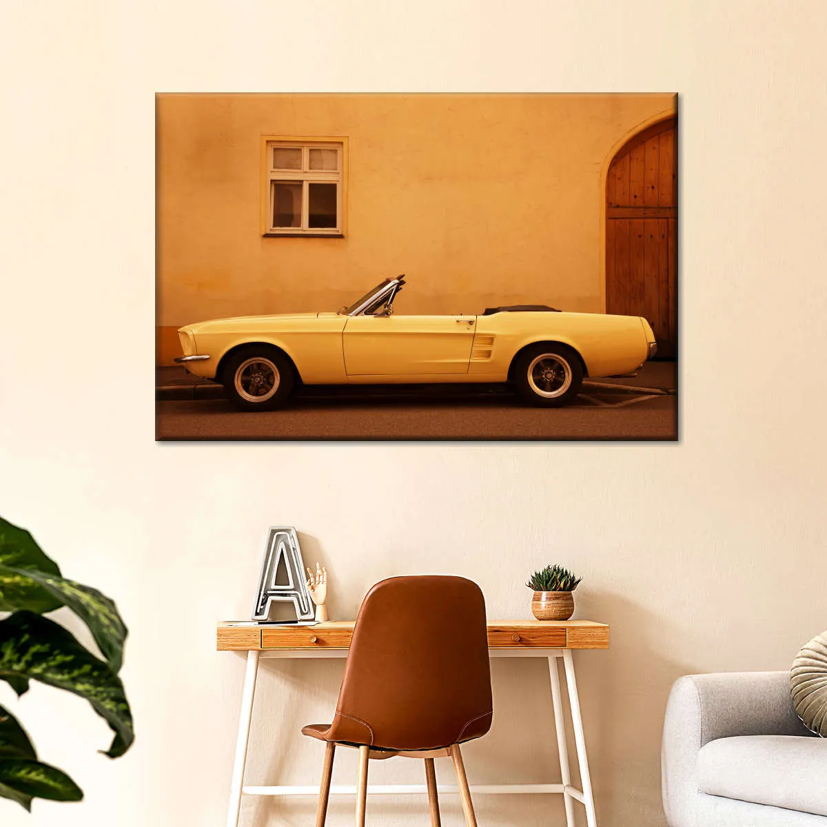 1960 Ford Mustang Convertible Wall Art