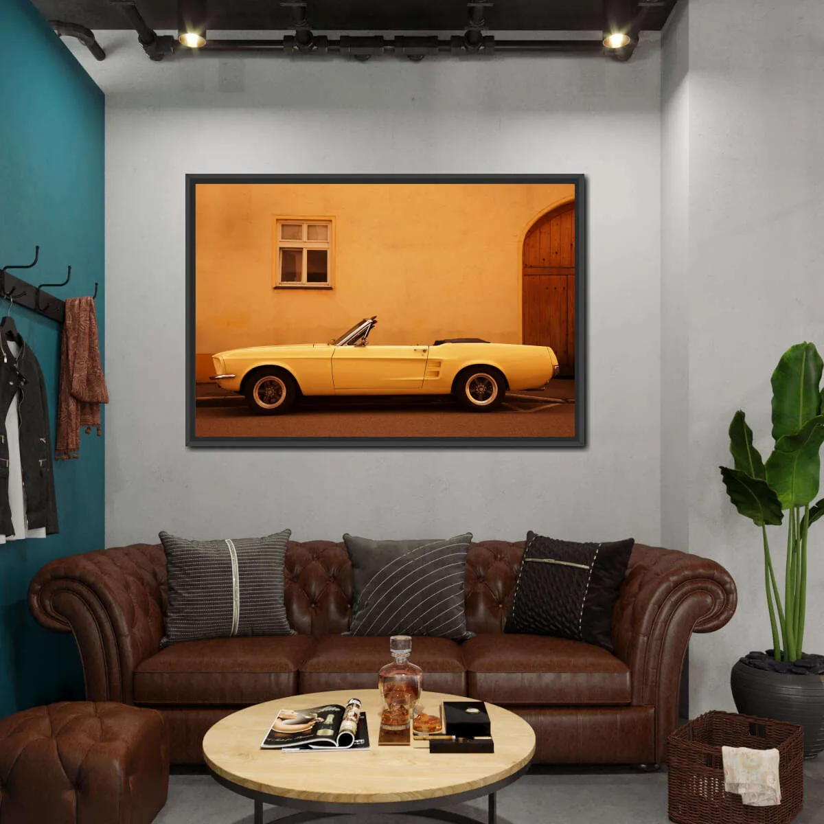 1960 Ford Mustang Convertible Wall Art