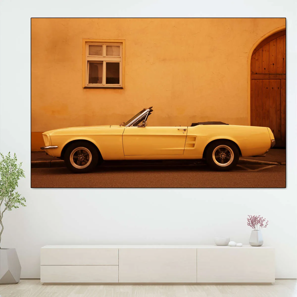 1960 Ford Mustang Convertible Wall Art