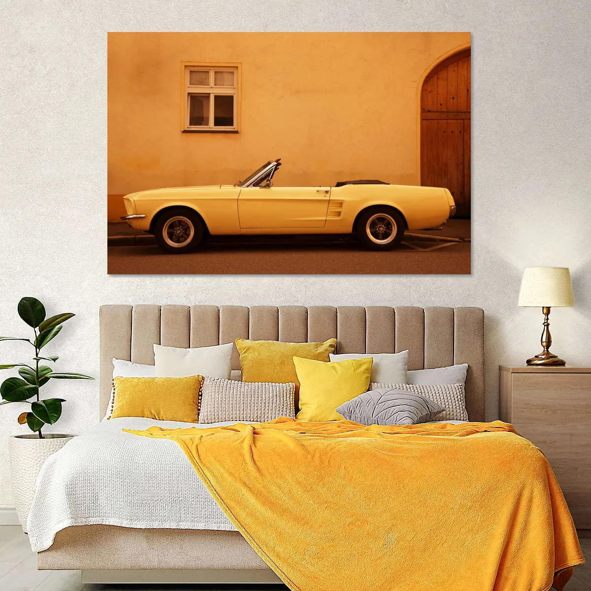 1960 Ford Mustang Convertible Wall Art