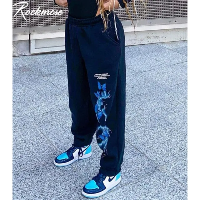 2021 New!!!! Women's Harajuku Joggers Wide Leg Sweatpants Sizes S - L