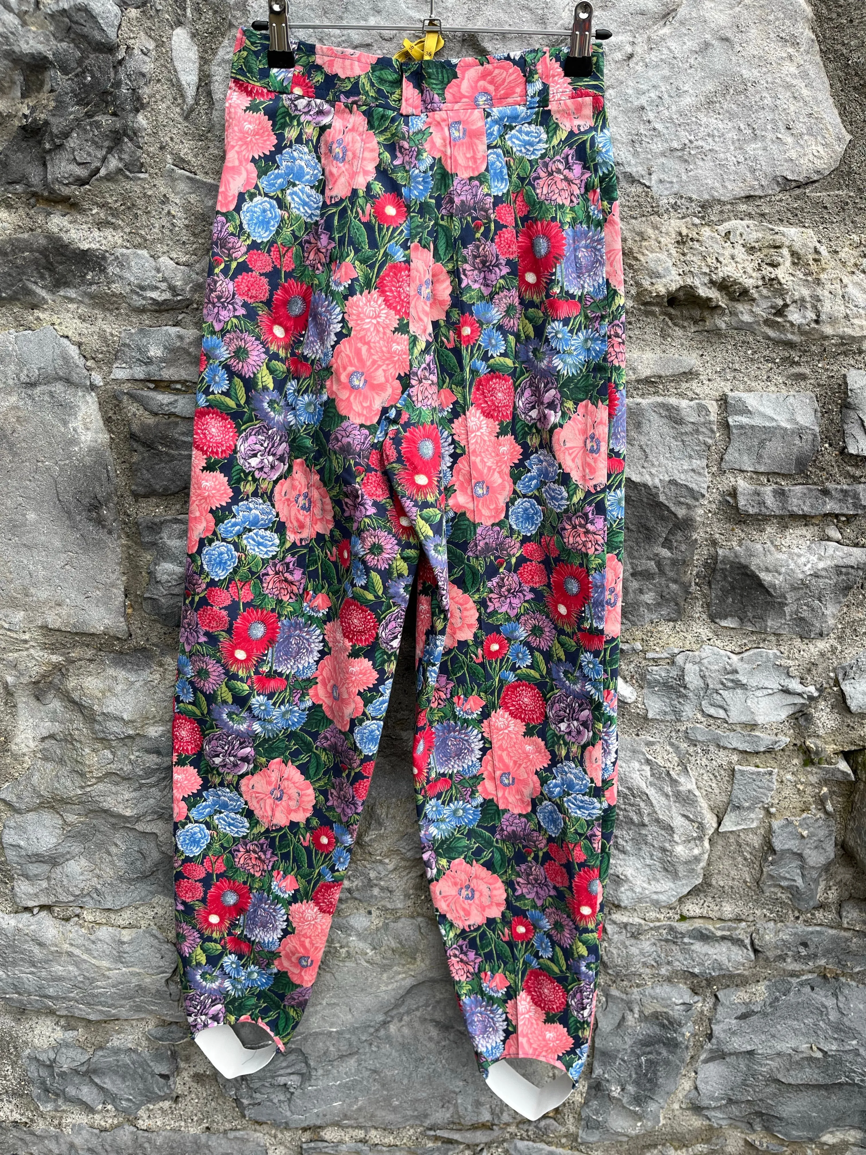 80s floral pants  uk 10