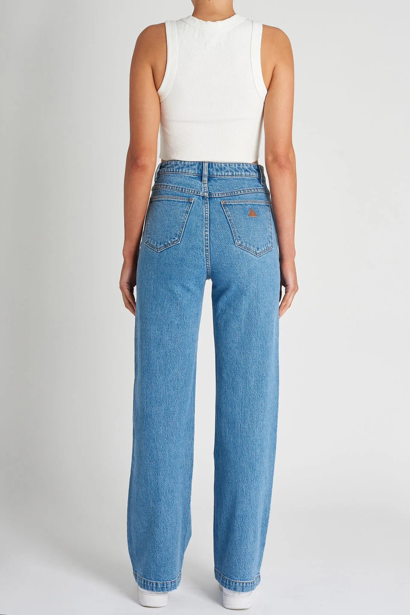 Abrand 94 High And Wide Debbie Jeans Mid Blue