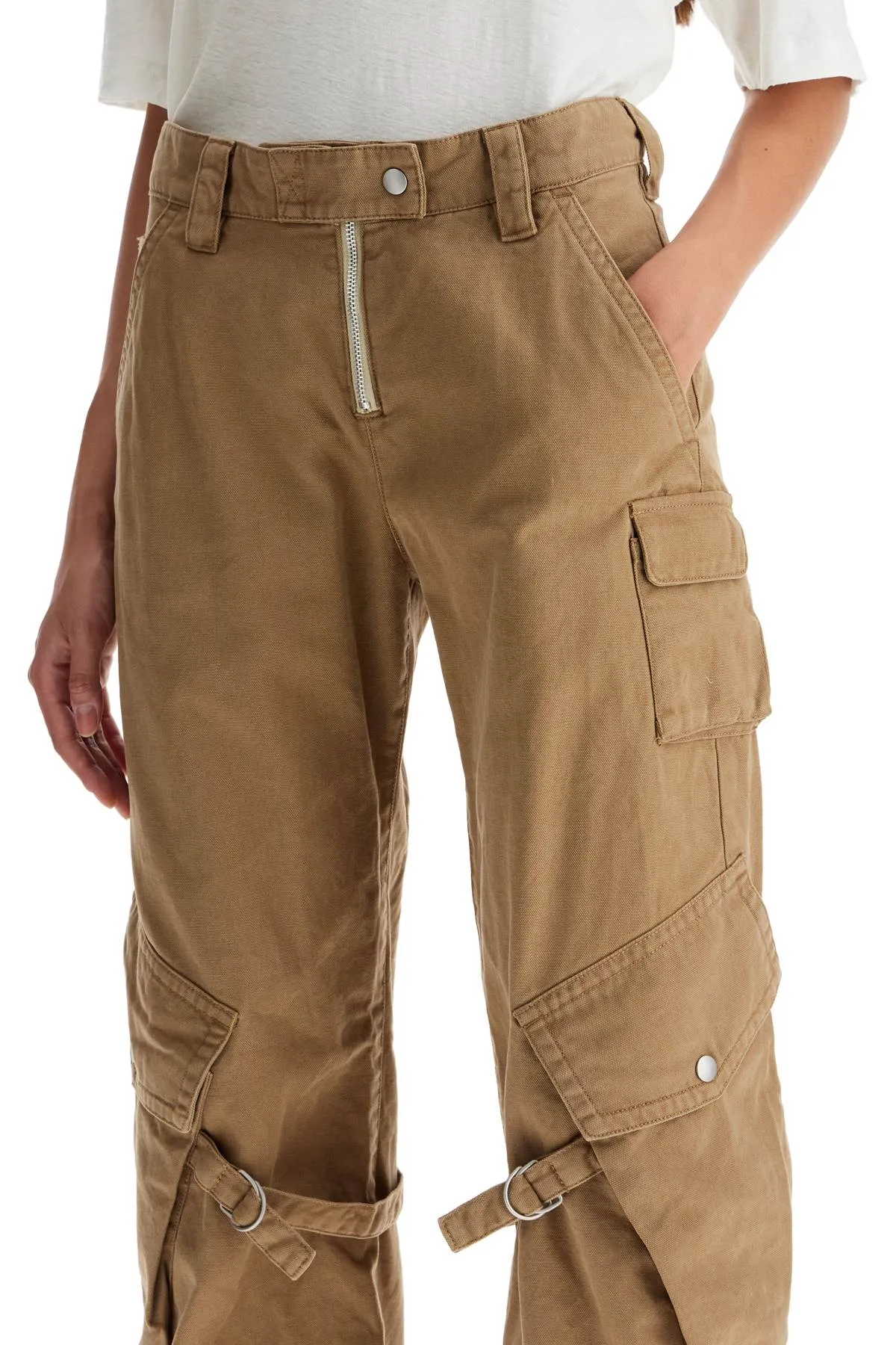 ACNE STUDIOS cargo canvas pants in italian style