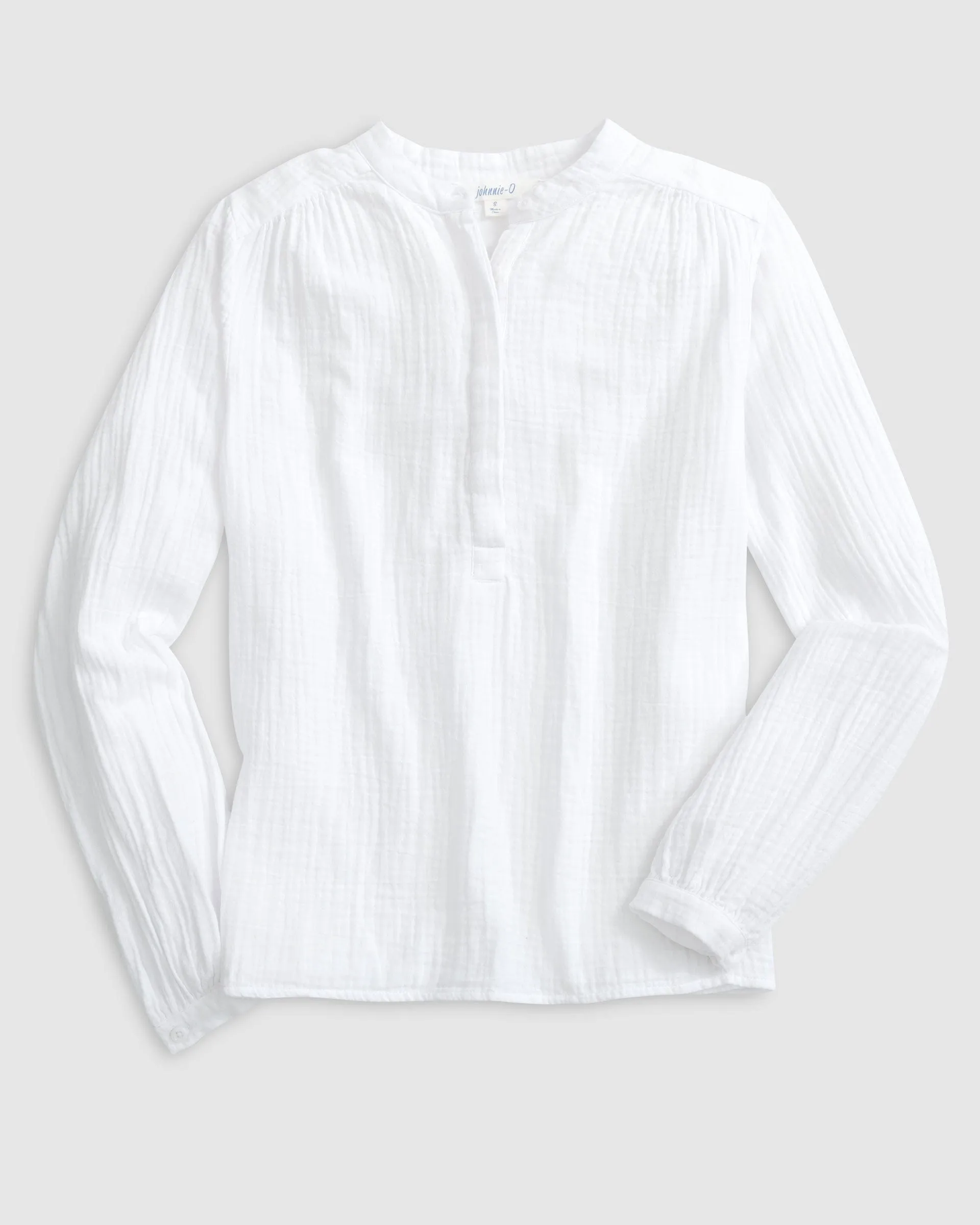 Alana Cotton Blend Woven Popover