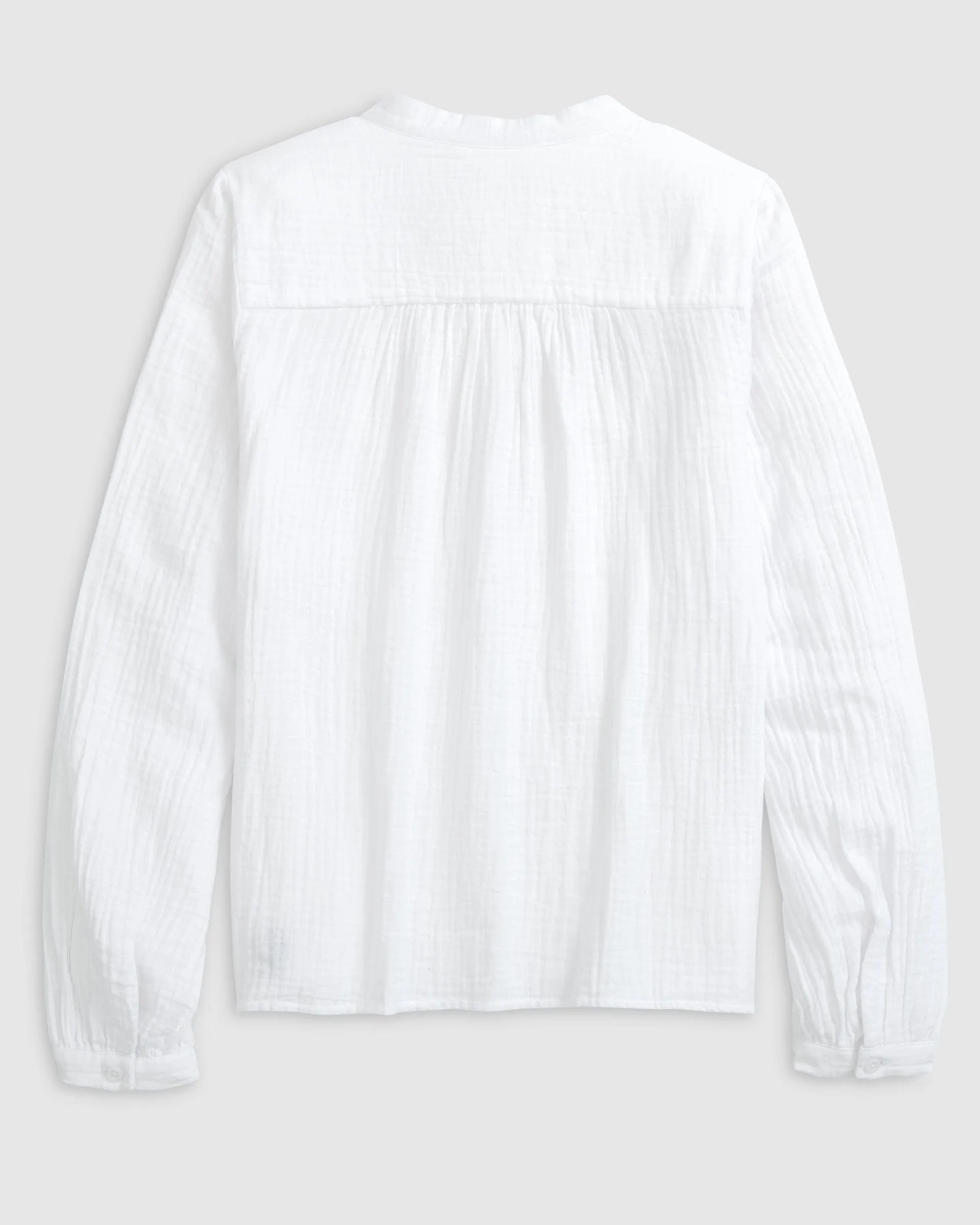 Alana Cotton Blend Woven Popover