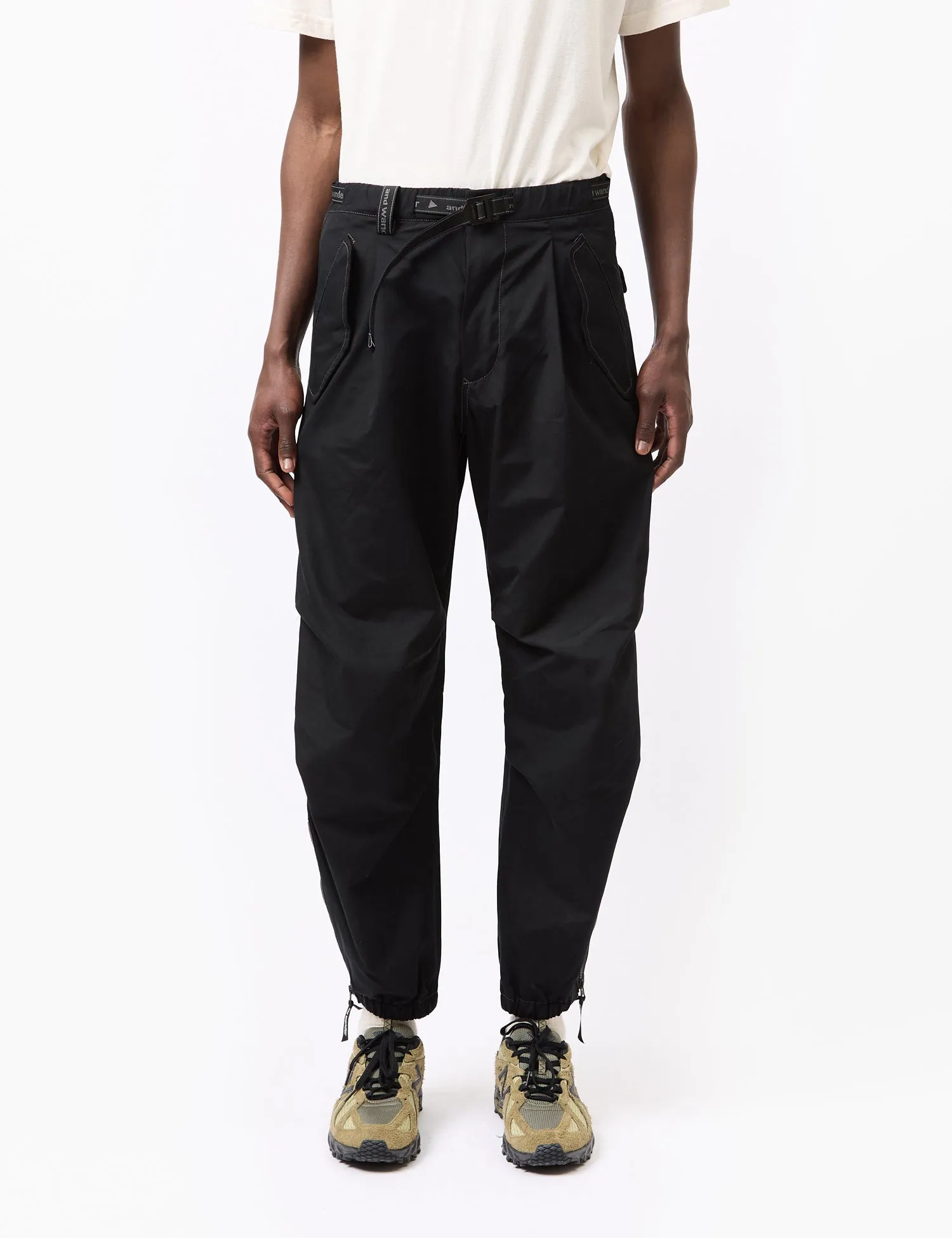 and Wander Side Zip Hem Pants - Black