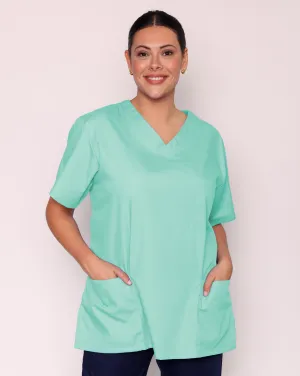 Aria Unisex Lightweight Scrub Tunic - Aqua