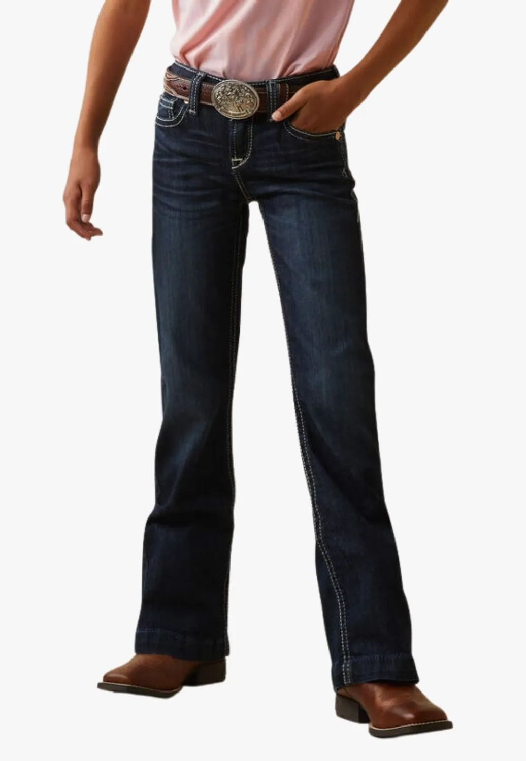 Ariat Girls REAL Ryki Wide Leg Trouser Jean