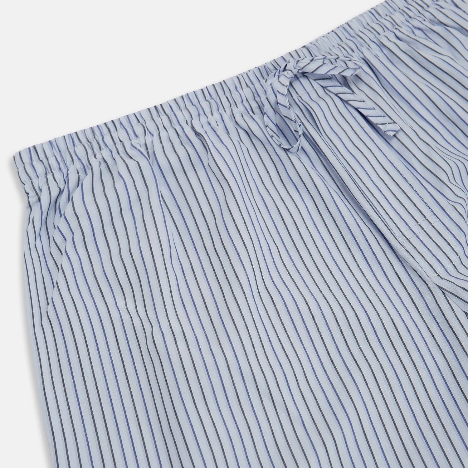 Blue Shadow Pinstripe Pyjama Trousers