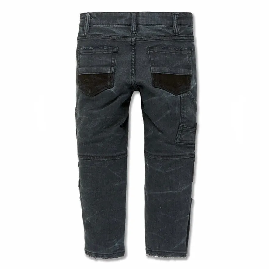 Boys Jordan Craig Patchwork Pants (Black Out) 5643MB