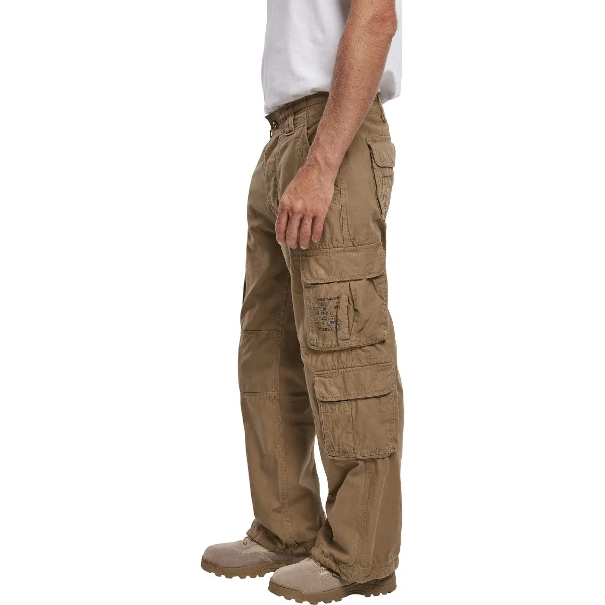 Brandit Pure Vintage Cargo Trousers Beige