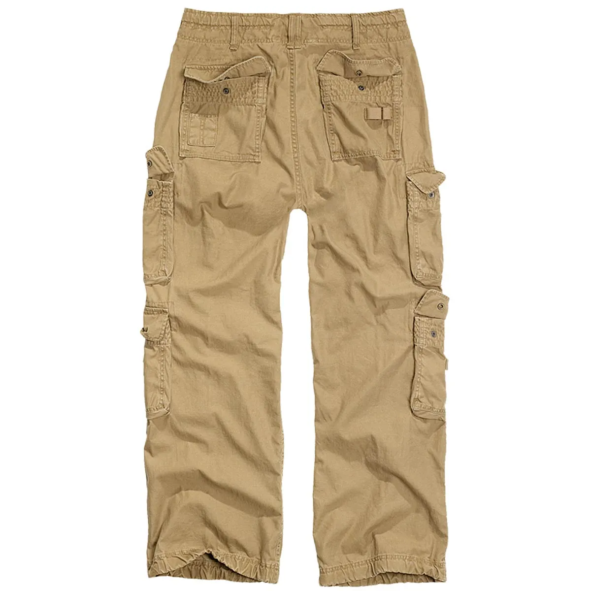 Brandit Pure Vintage Cargo Trousers Beige