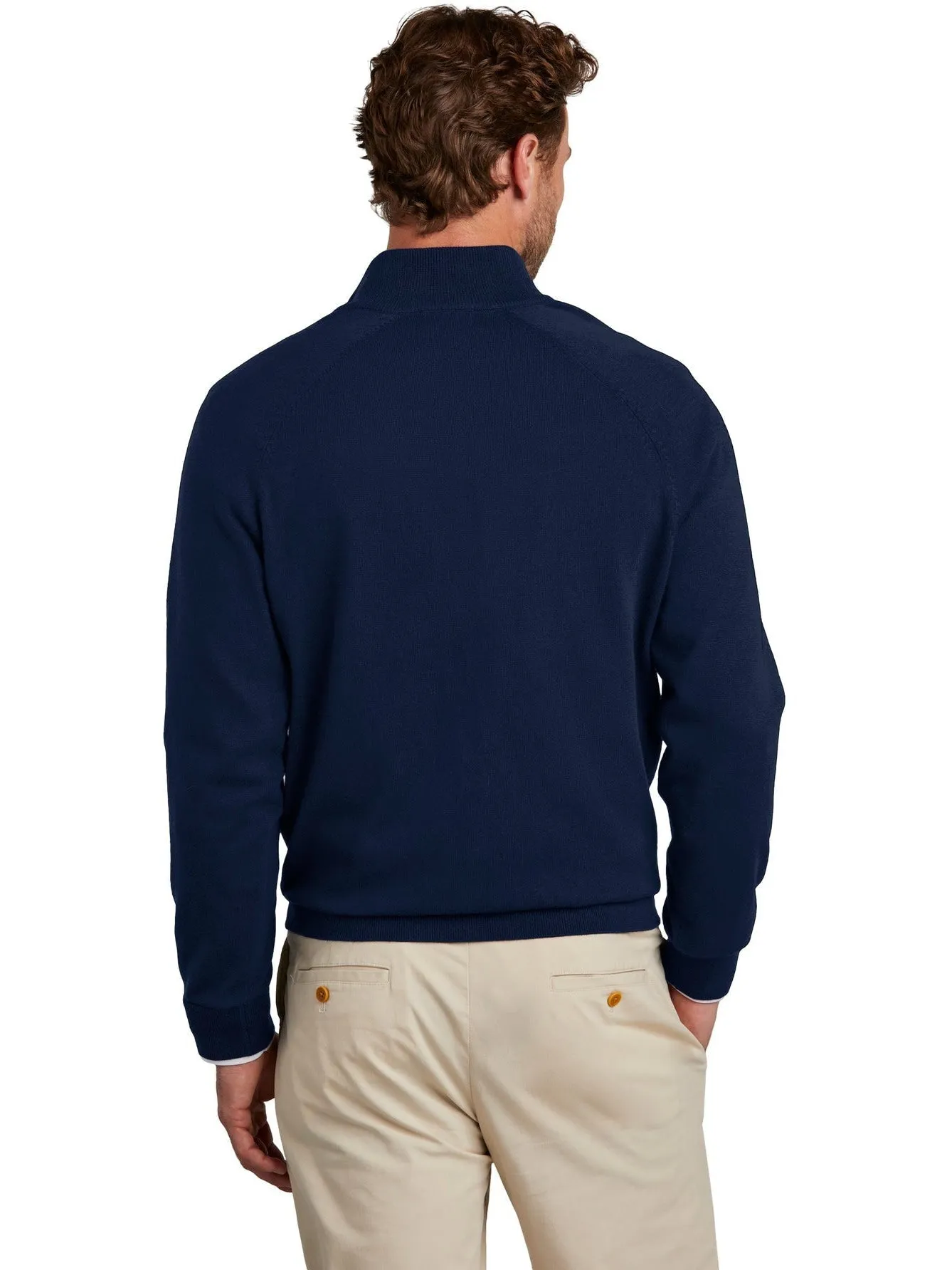 Brooks Brothers Cotton Stretch 1/4-Zip Sweater