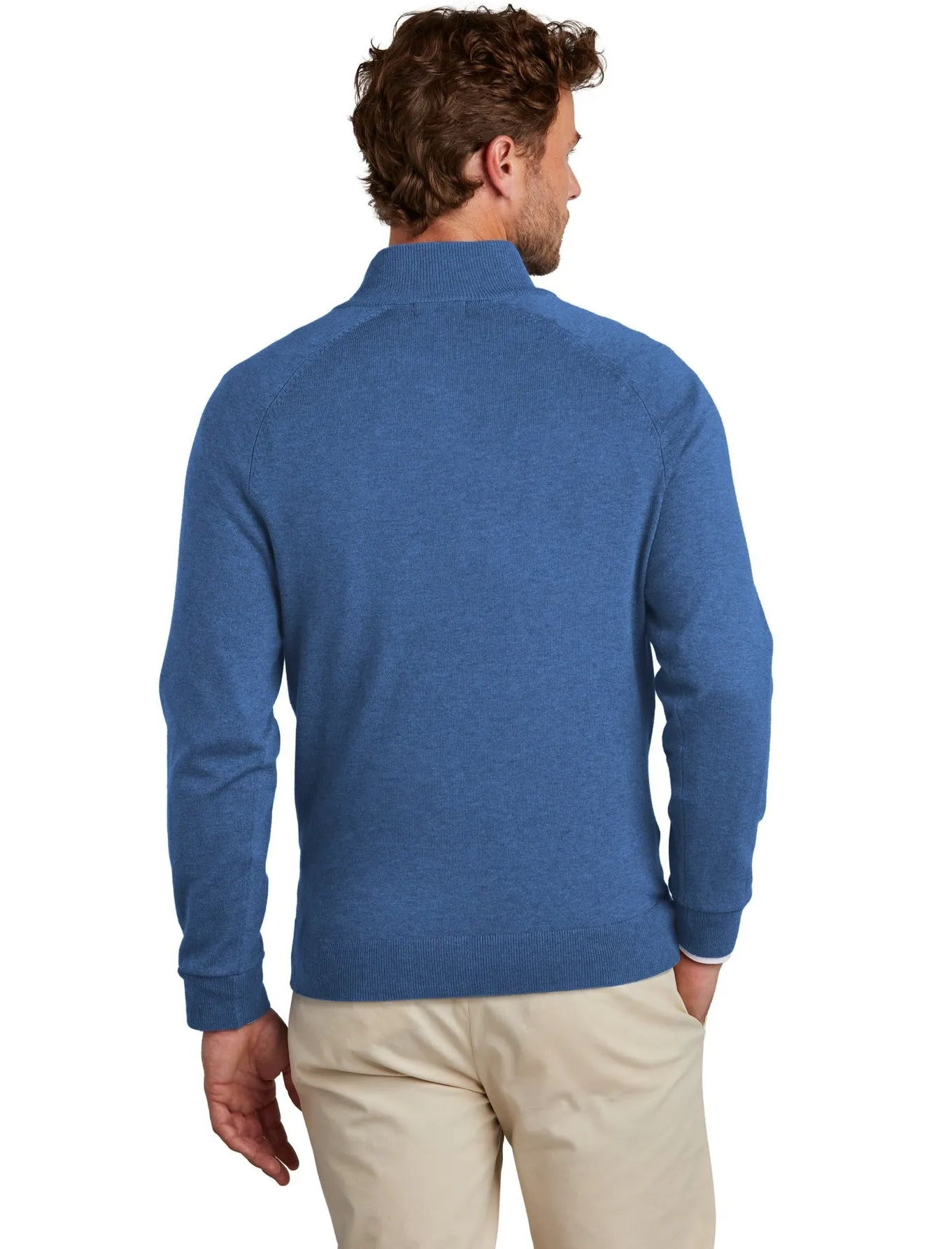 Brooks Brothers Cotton Stretch 1/4-Zip Sweater