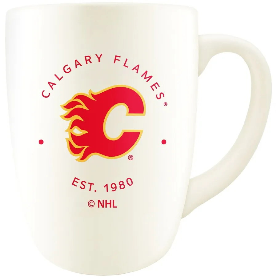 Calgary Flames The Sports Vault 14oz. Vintage Stamp Retro Diner Mug