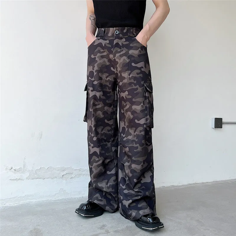 Camouflage Wide Leg Loose Pants