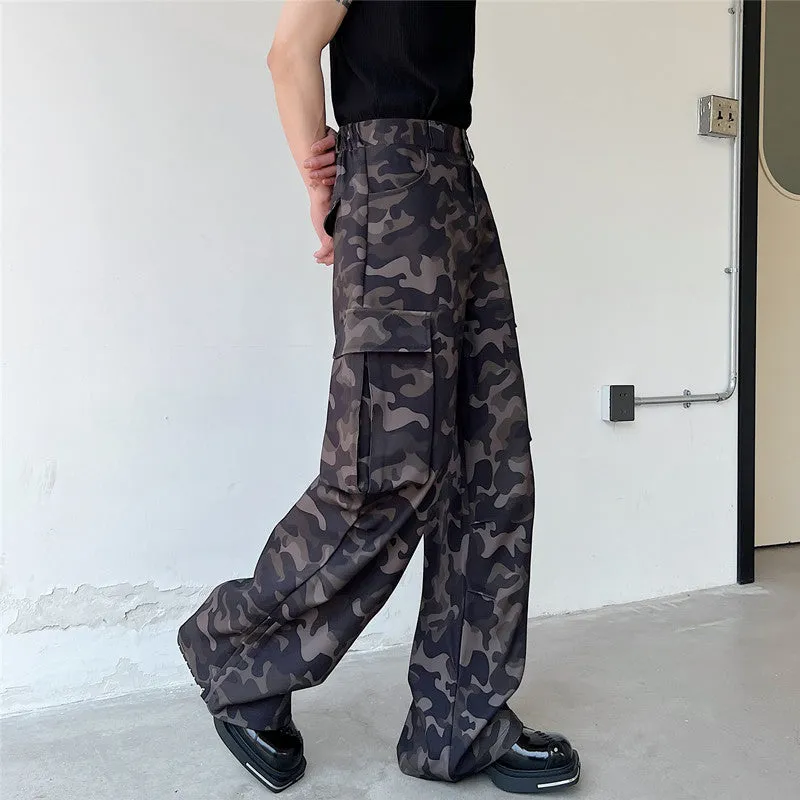 Camouflage Wide Leg Loose Pants