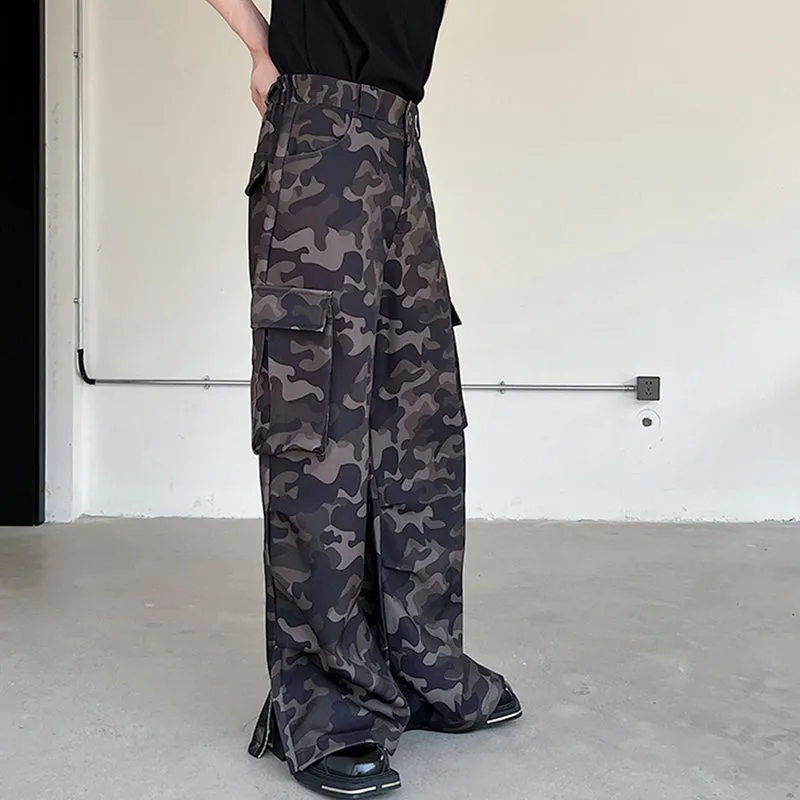 Camouflage Wide Leg Loose Pants