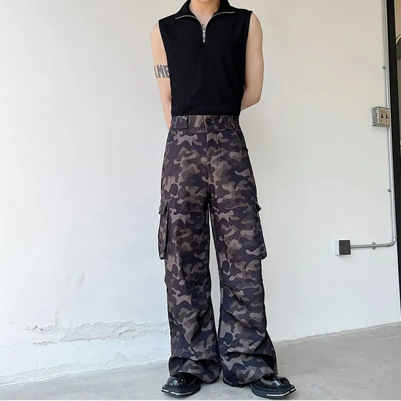 Camouflage Wide Leg Loose Pants