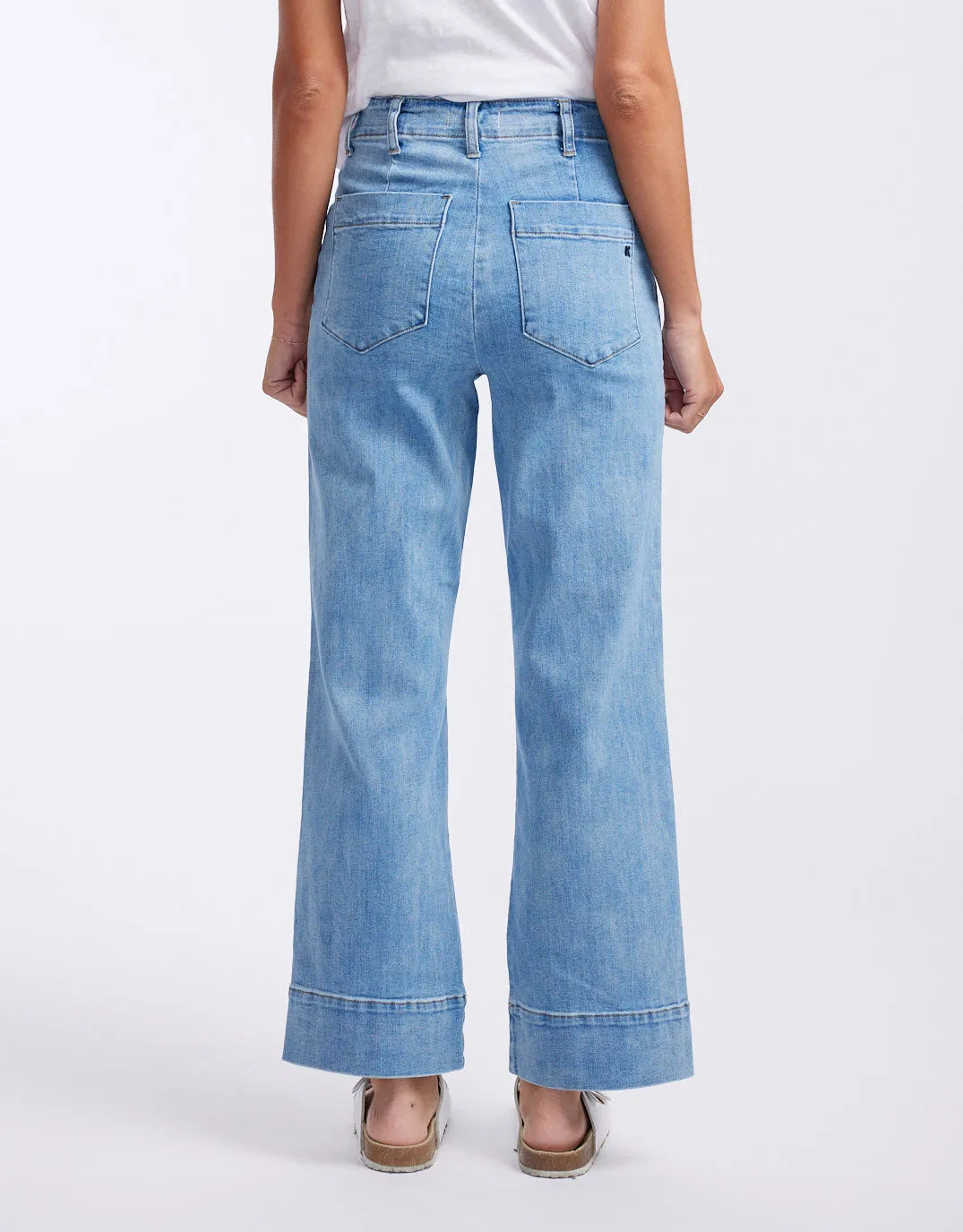 Celeste Wide Leg Jeans - 70's Blue