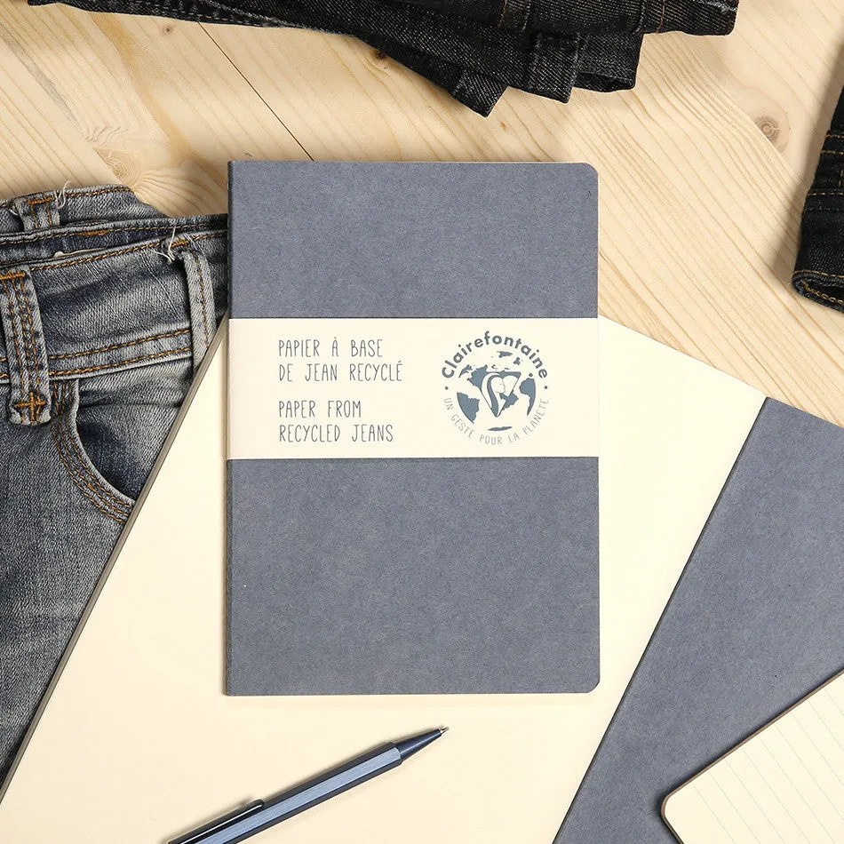 Clairefontaine Jeans Stapled Notebook A6