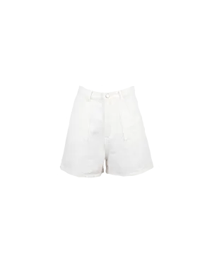 CLOVER DENIM SHORT ALL WHITE