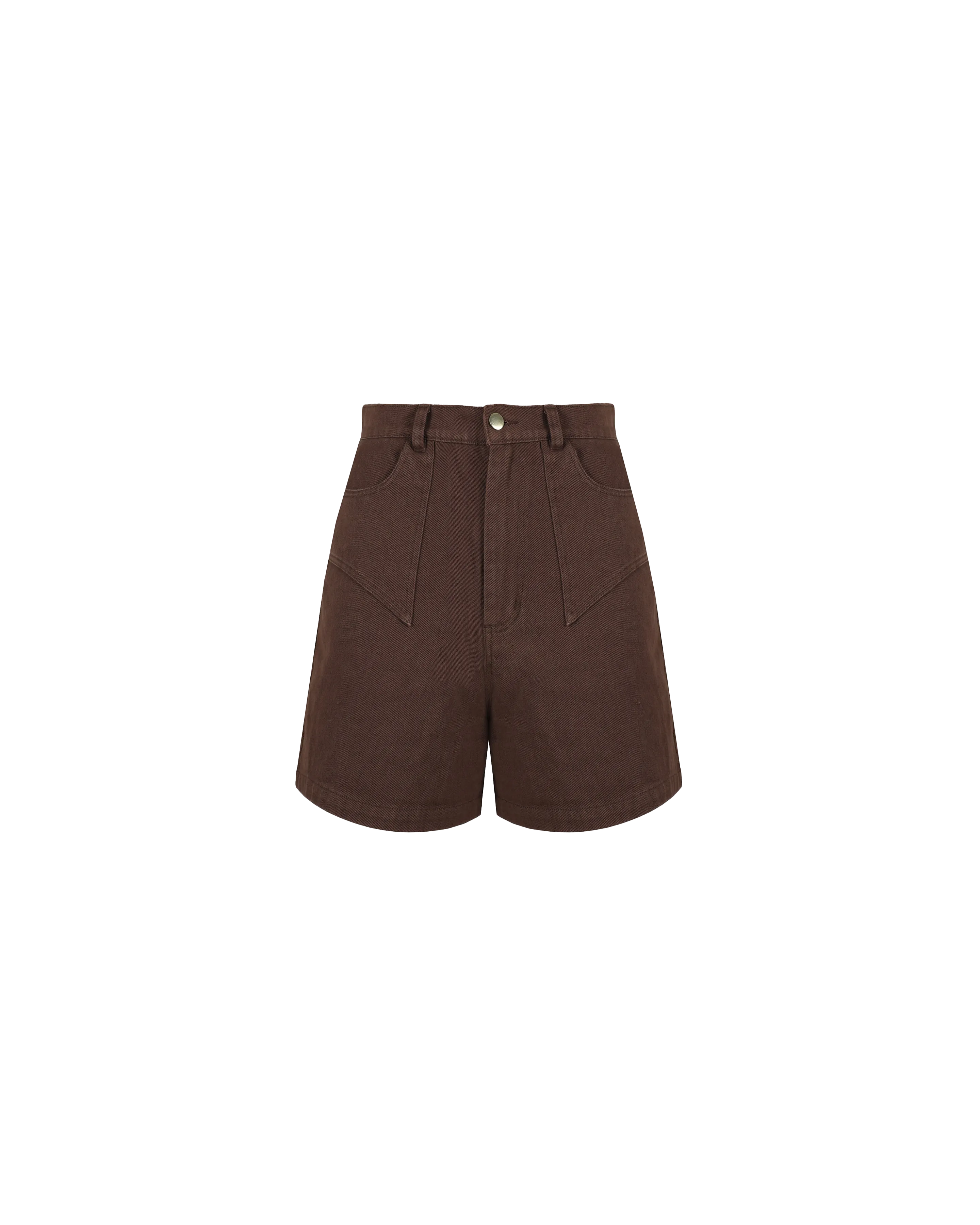 CLOVER DENIM SHORT DARK BROWN