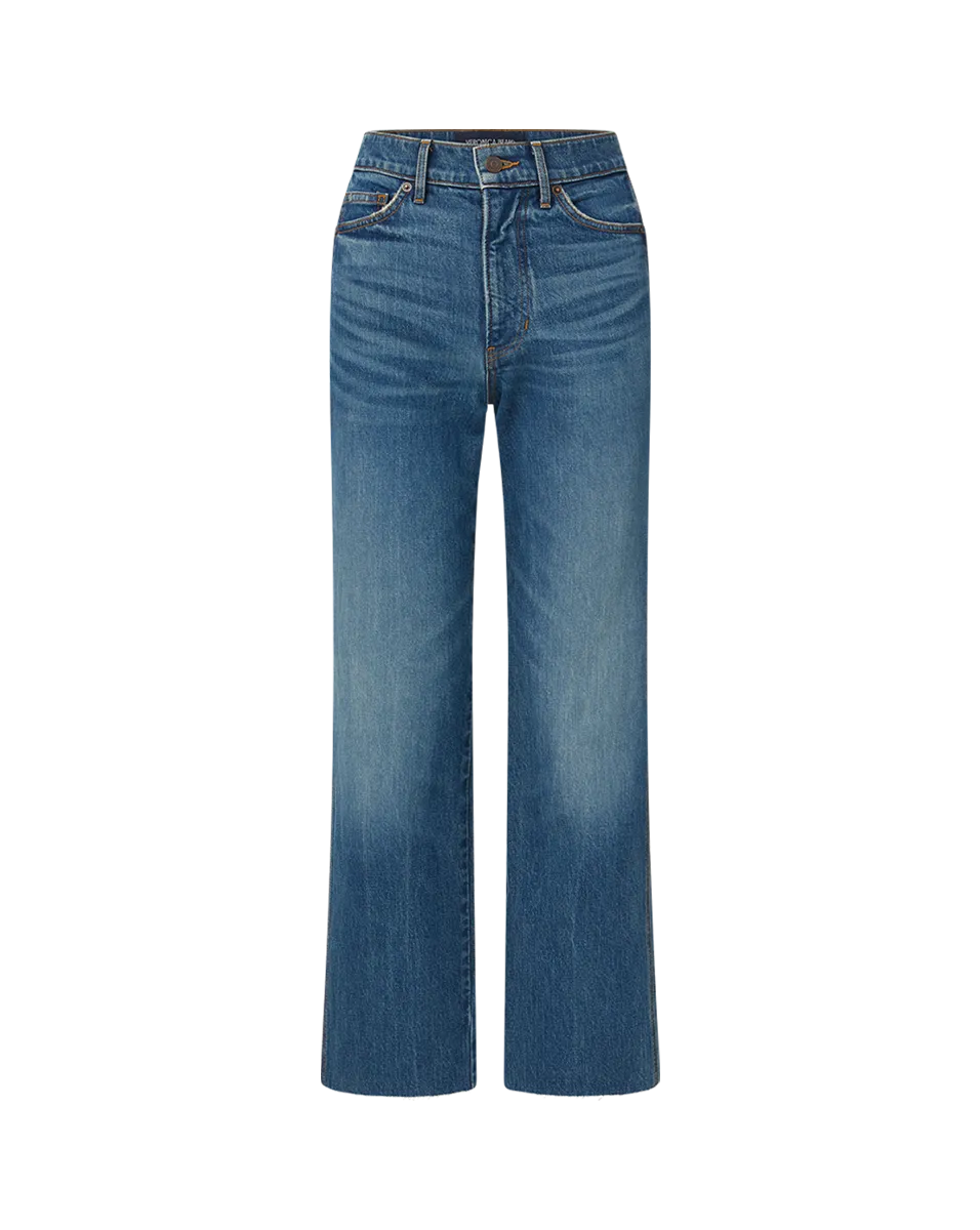 Dylan Straight-Leg Raw Hem Jean