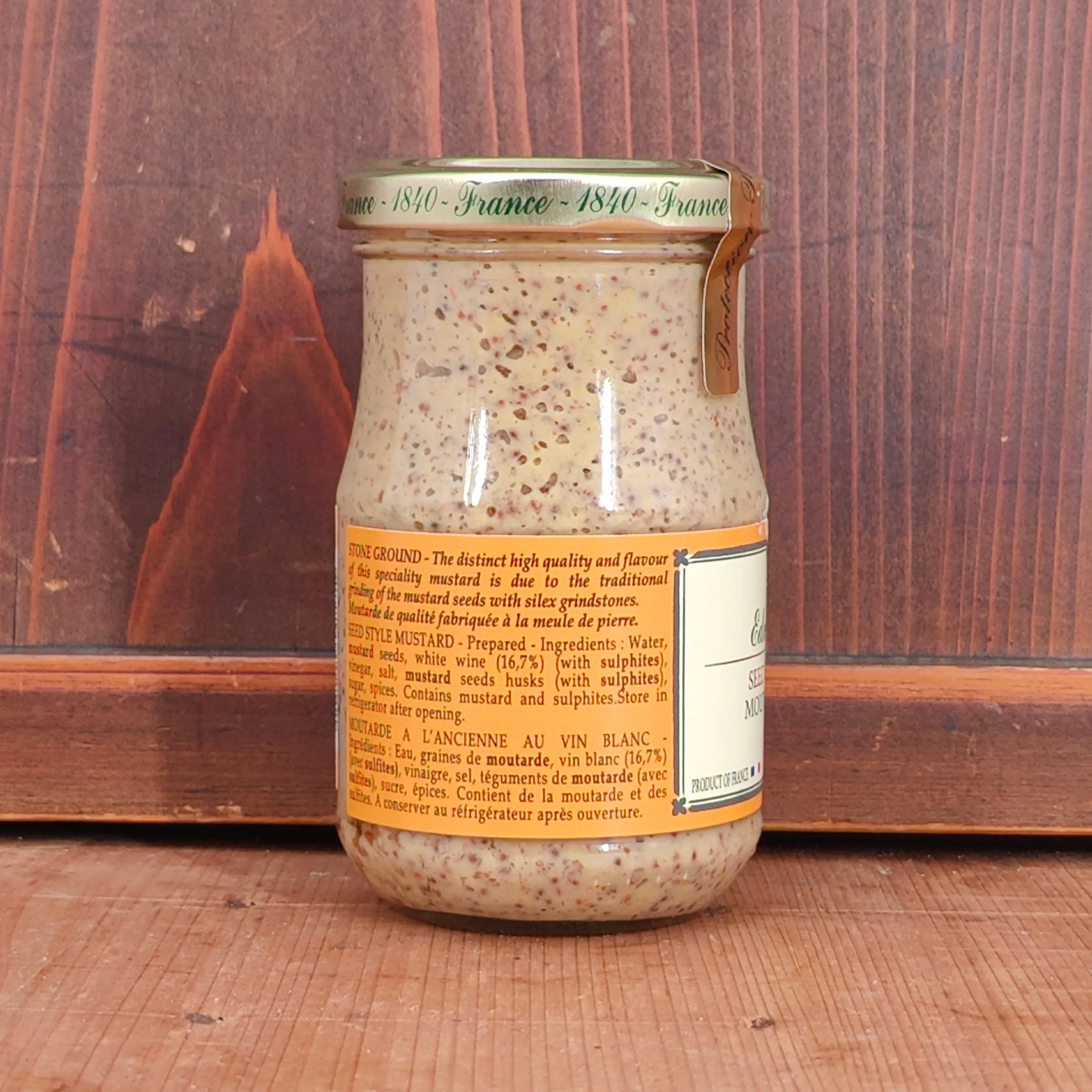 Edmond Fallot Old Fashioned Seed Style Dijon Mustard - 7.2oz