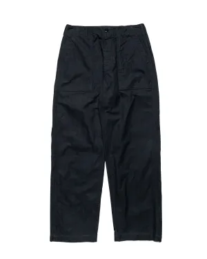 Engineered Garments Fatigue Pant Black Cotton Brushed Herringbone