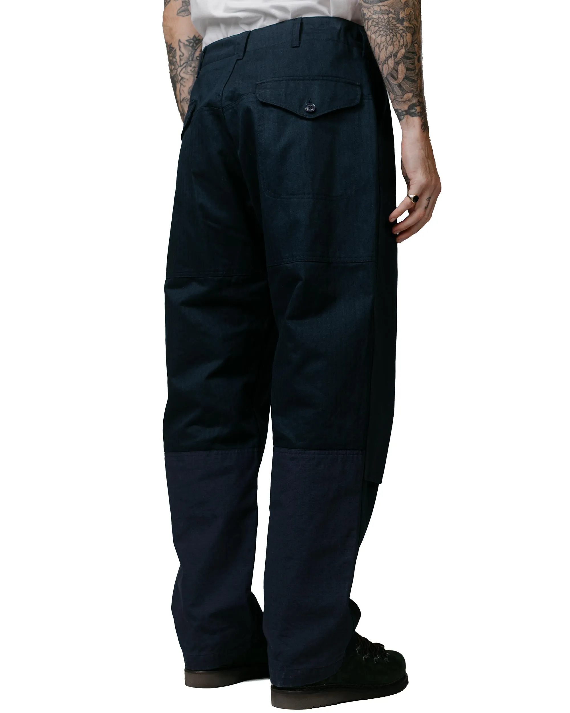 Engineered Garments Field Pant Dark Navy Cotton Herringbone Twill