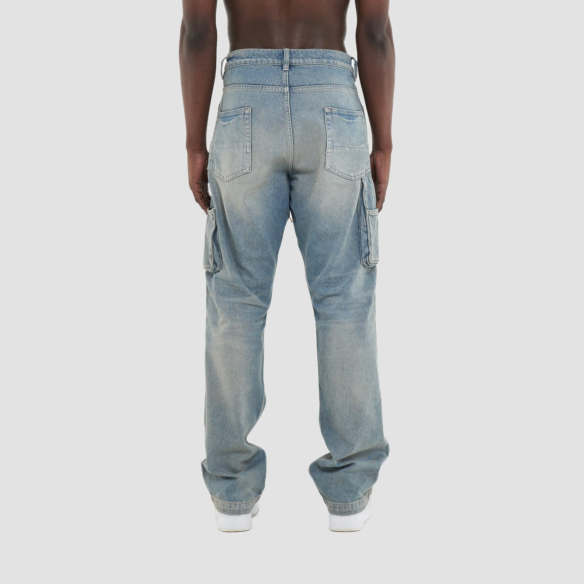 FLARED DENIM - HEAVY WASHED