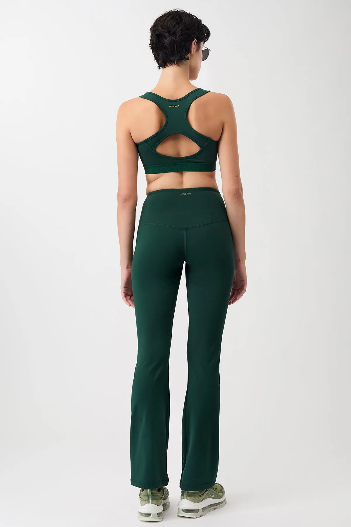 Flared Sports Pants (Seaweed)