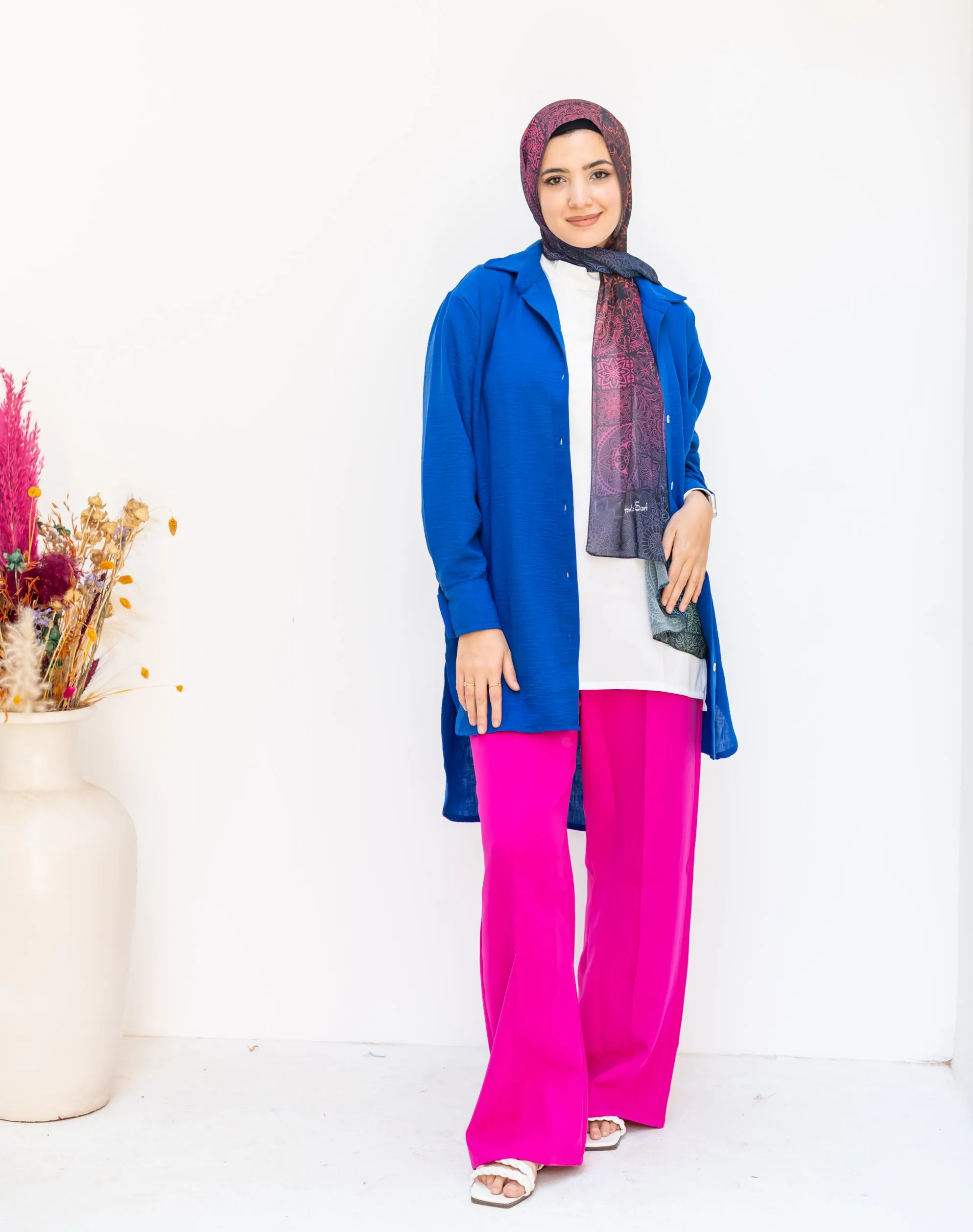 Fushia Rosalyn Summer Trousers