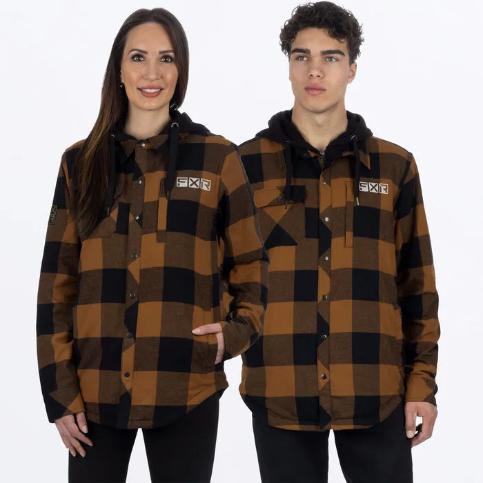 FXR Unisex Timber Insulated Flannel Jacket Copper/Black