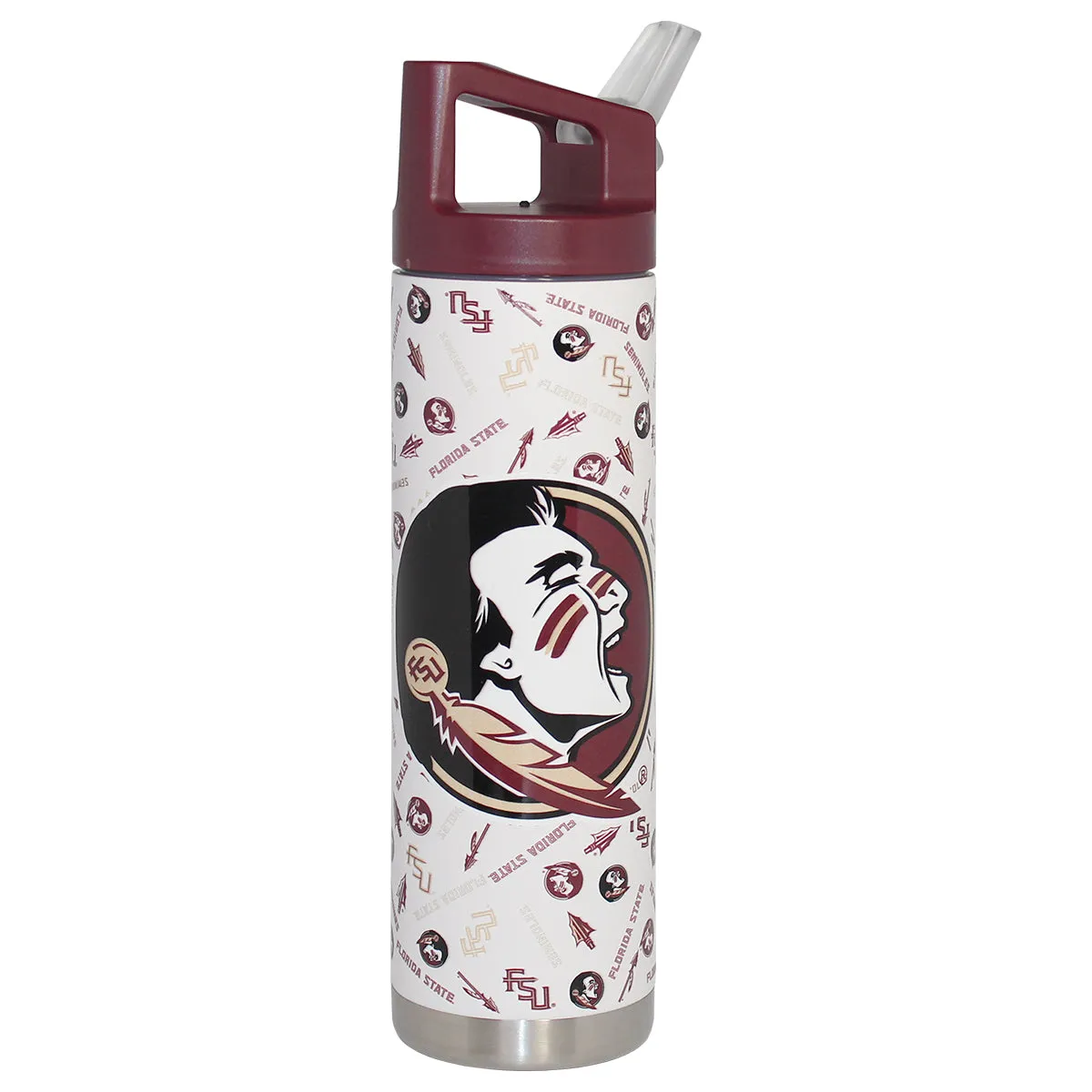 Gametime Sidekicks Florida State Multi Logo 22oz Bottle - White