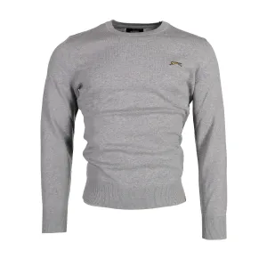 GREYSON ROUND NECK PIMA COTTON - LT HEATHER GREY