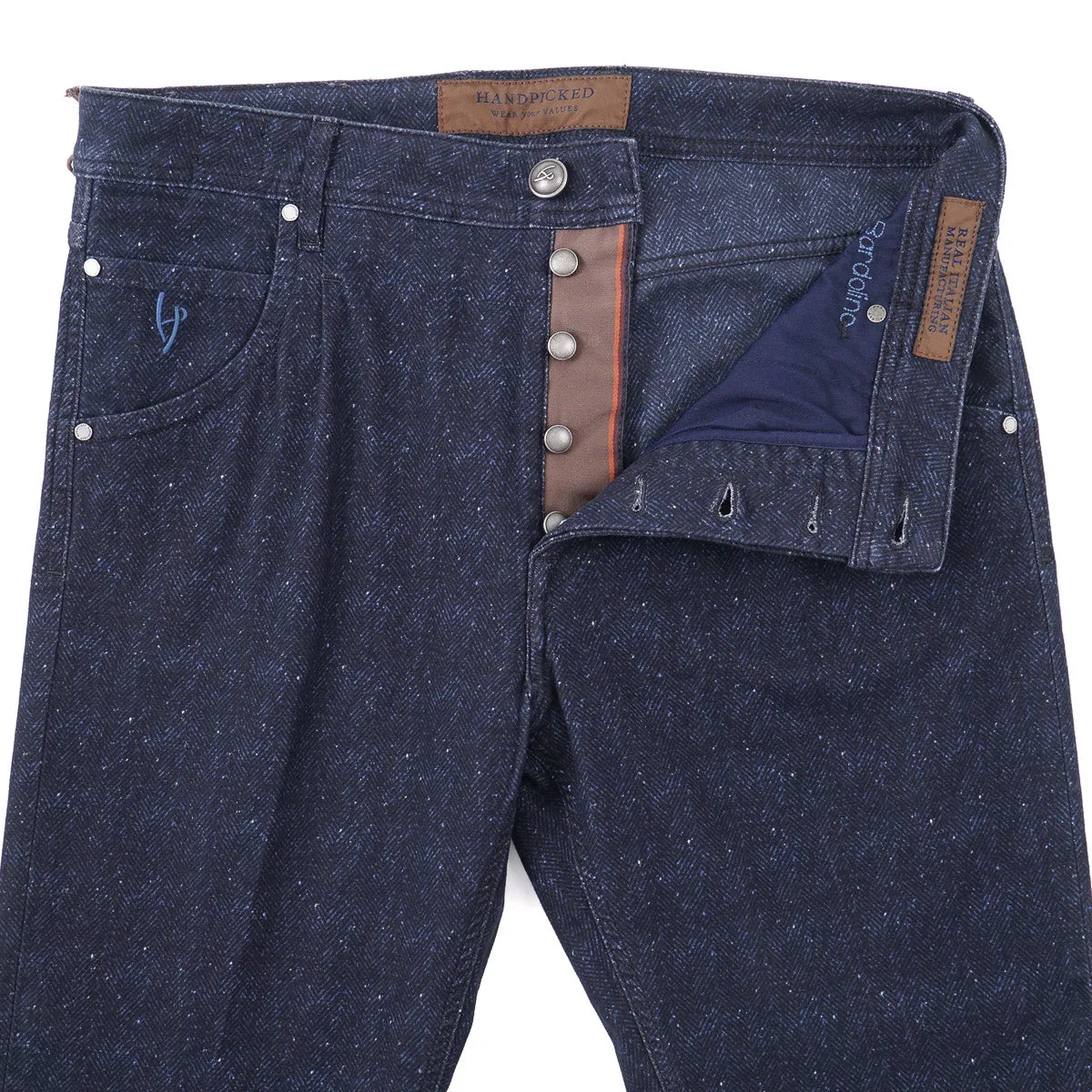 Handpicked Flannel Cotton 5-Pocket Pants