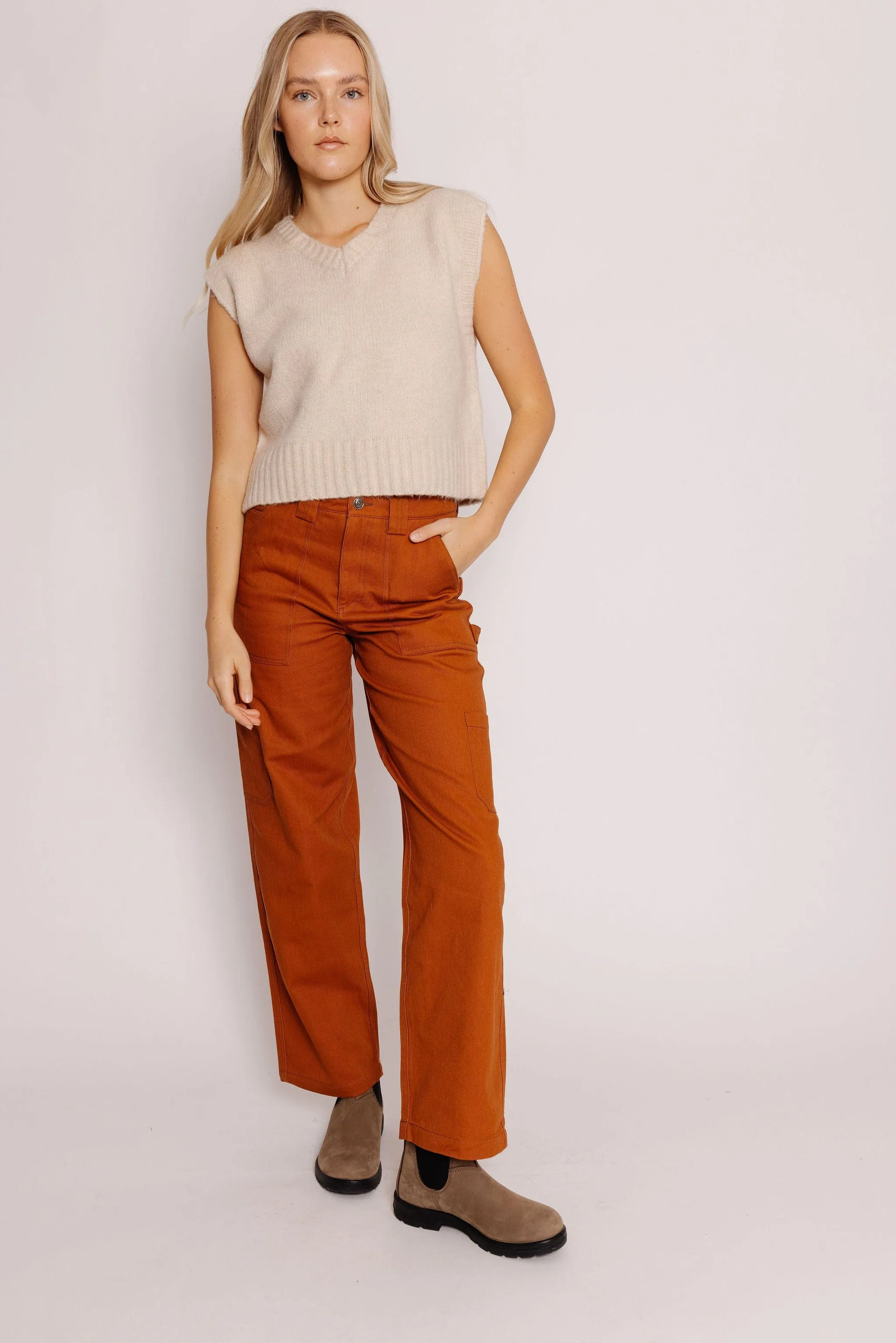 Julie Cargo Pants in Brick