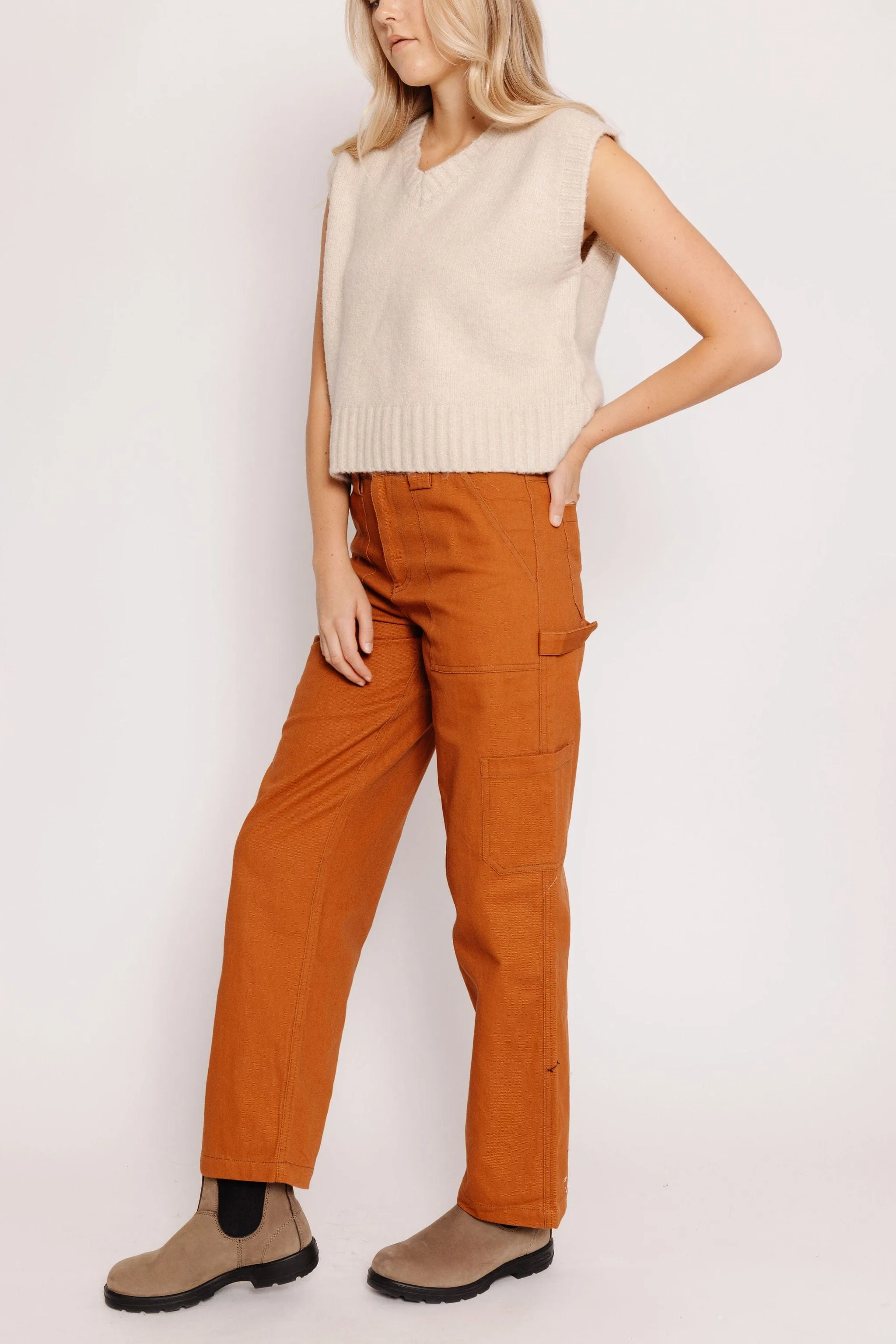 Julie Cargo Pants in Brick